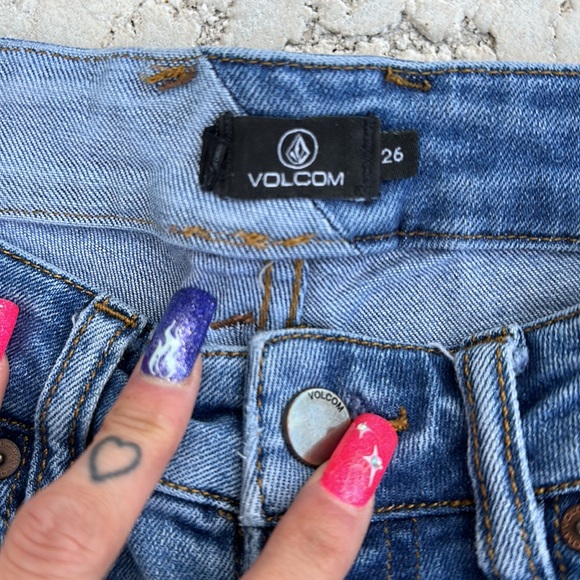 Volcom High Waisted Mom Style Jeans - Picture 4 of 5